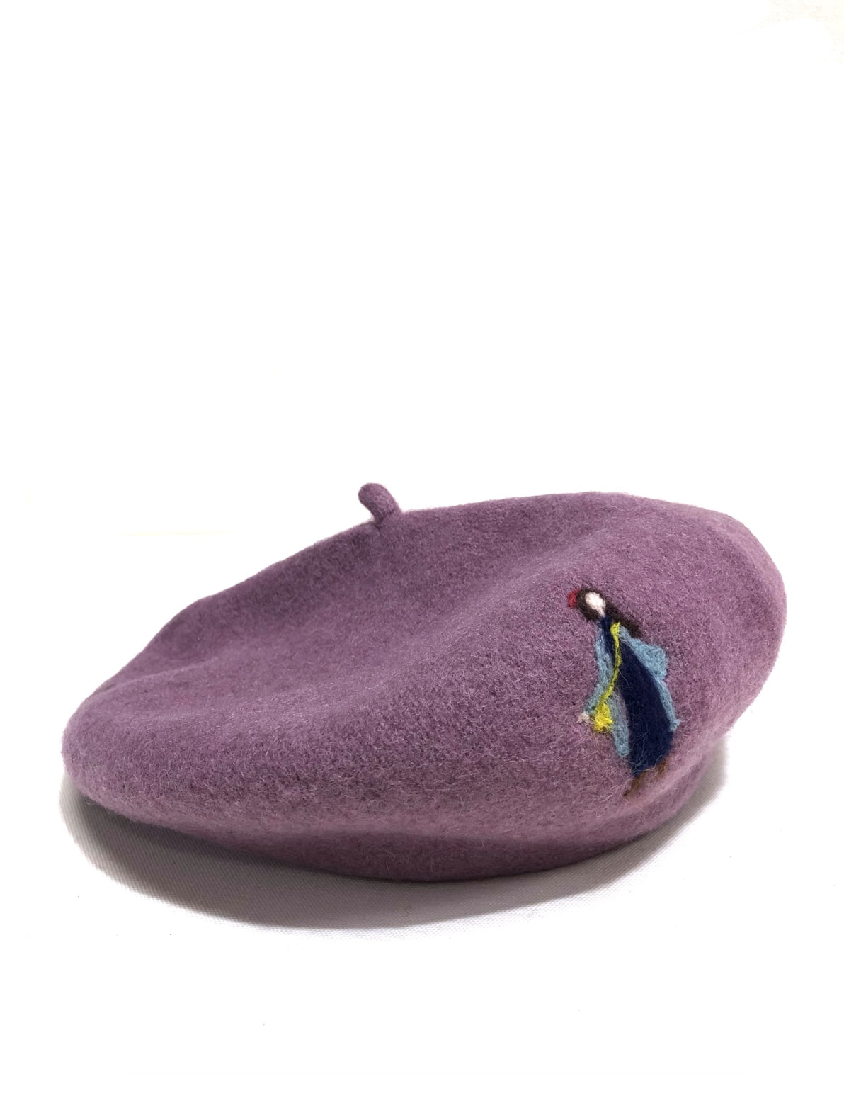 felt drawing beret (lavendar)