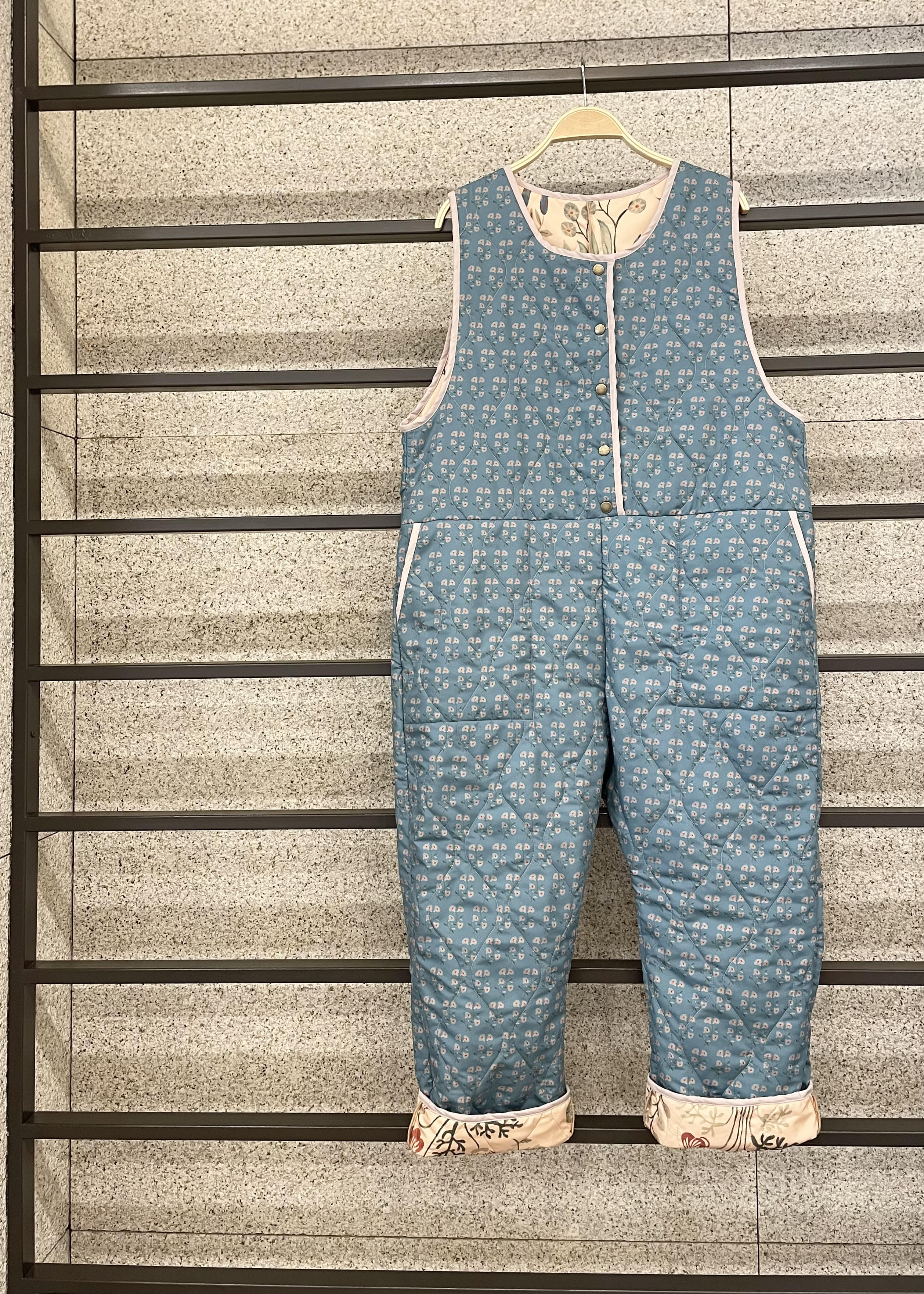 quilted romper for adult